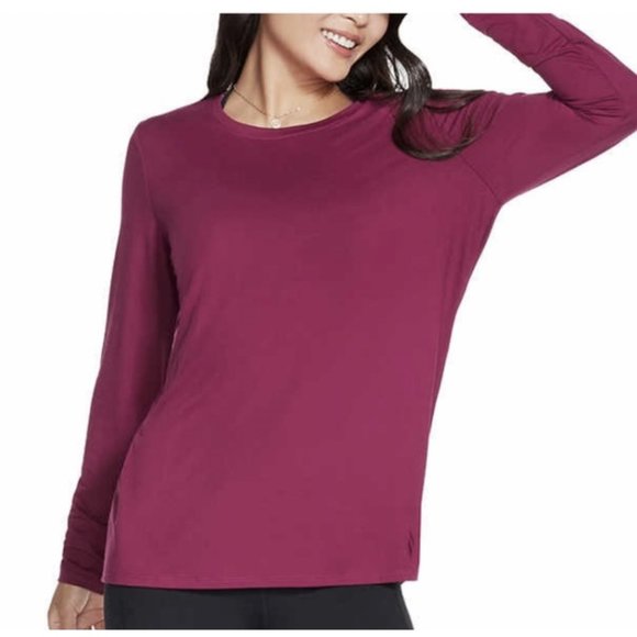 Skechers Tops - Skechers Active Long Sleeve Tee T-Shirts MAGENTA Women's